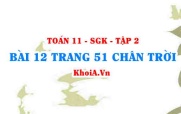 Bài 12 trang 51 Toán 11 Tập 2 Chân trời sáng tạo